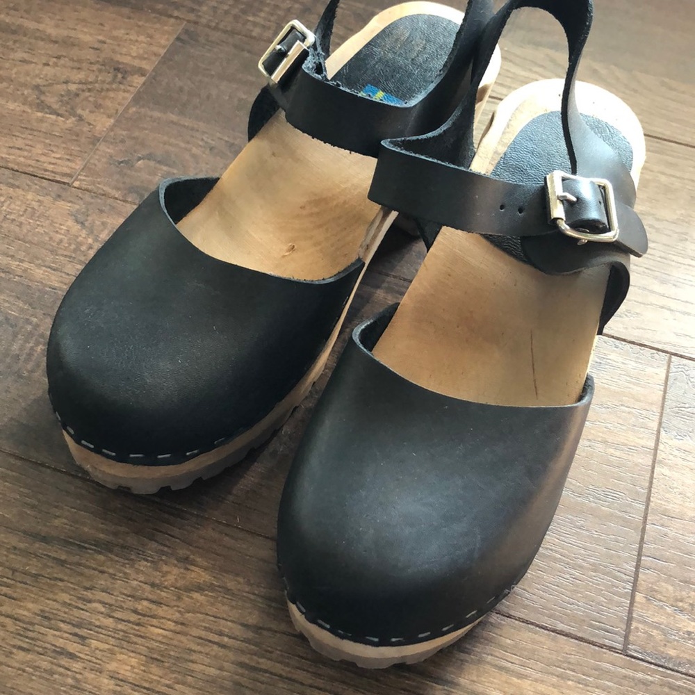 MIA ABBA Swedish Clogs Black